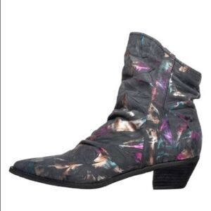 Antelope Peacock Danuta Suede Bootie Boots Y2K Size 6 37 New